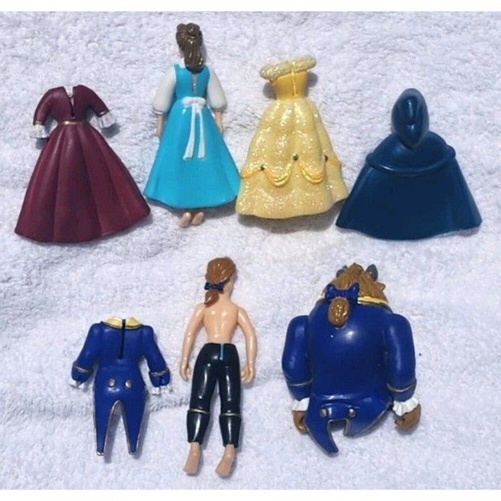VTG DISNEY BEAUTY AND THE BEAST PRINCE ADAM BEAST IN HUMAN FORM 4" FIGURE BELLE - Picture 7 of 7